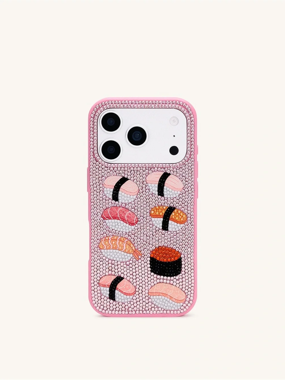 JW PEI Sushi Rhinestone Phone Case for iPhone 17 Pro Max Pink NWT Sparkly